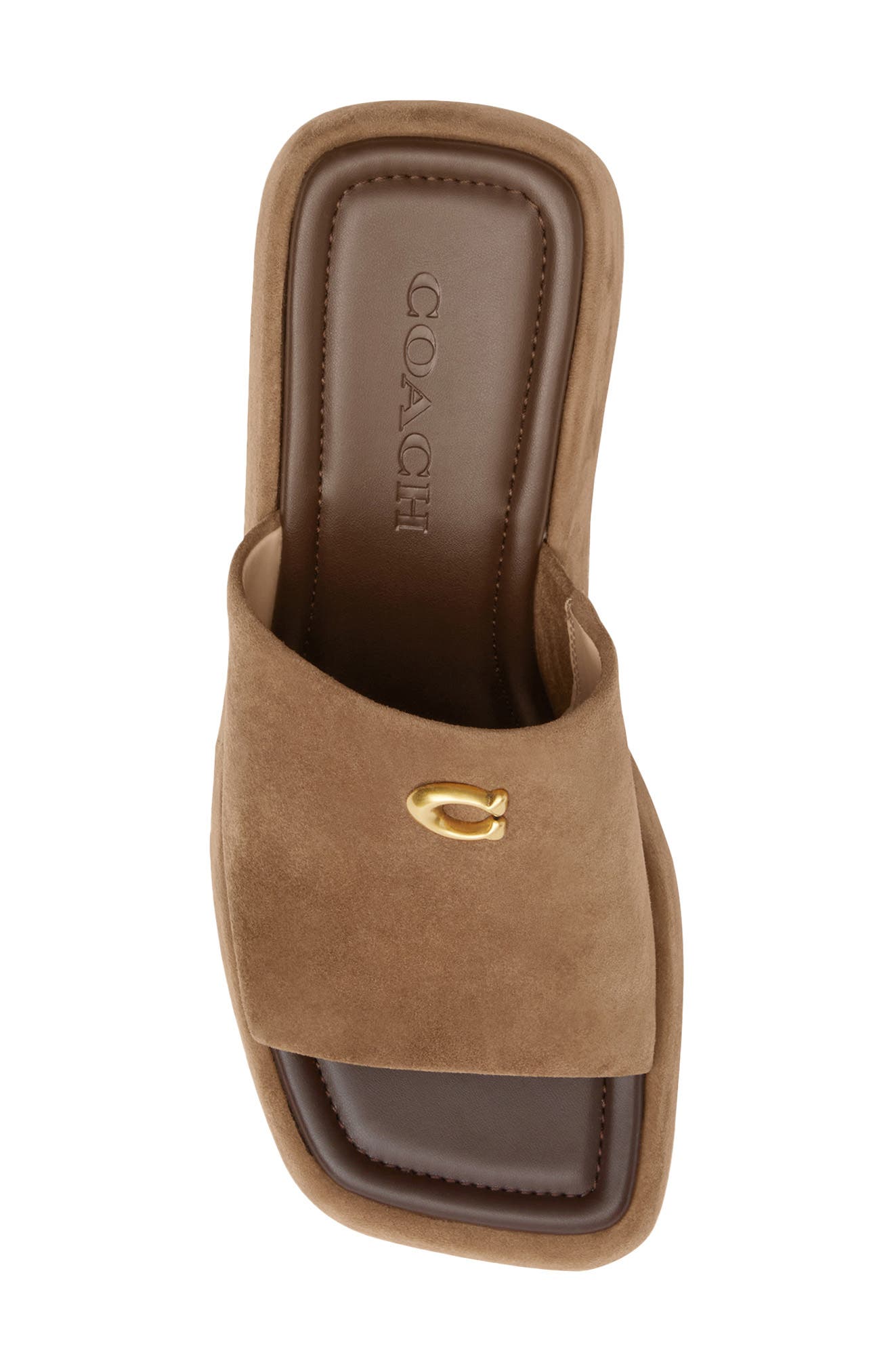 COACH Marie Platform Wedge Sandal, Alternate, color, Coconut