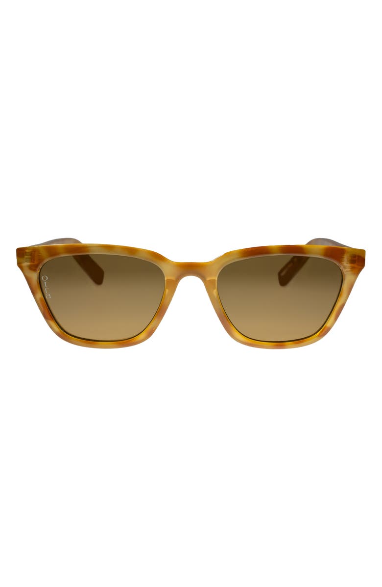 OTRA EYEWEAR Seva Cat Eye Sunglasses, Main, color, Orange Tortoise/ Brown