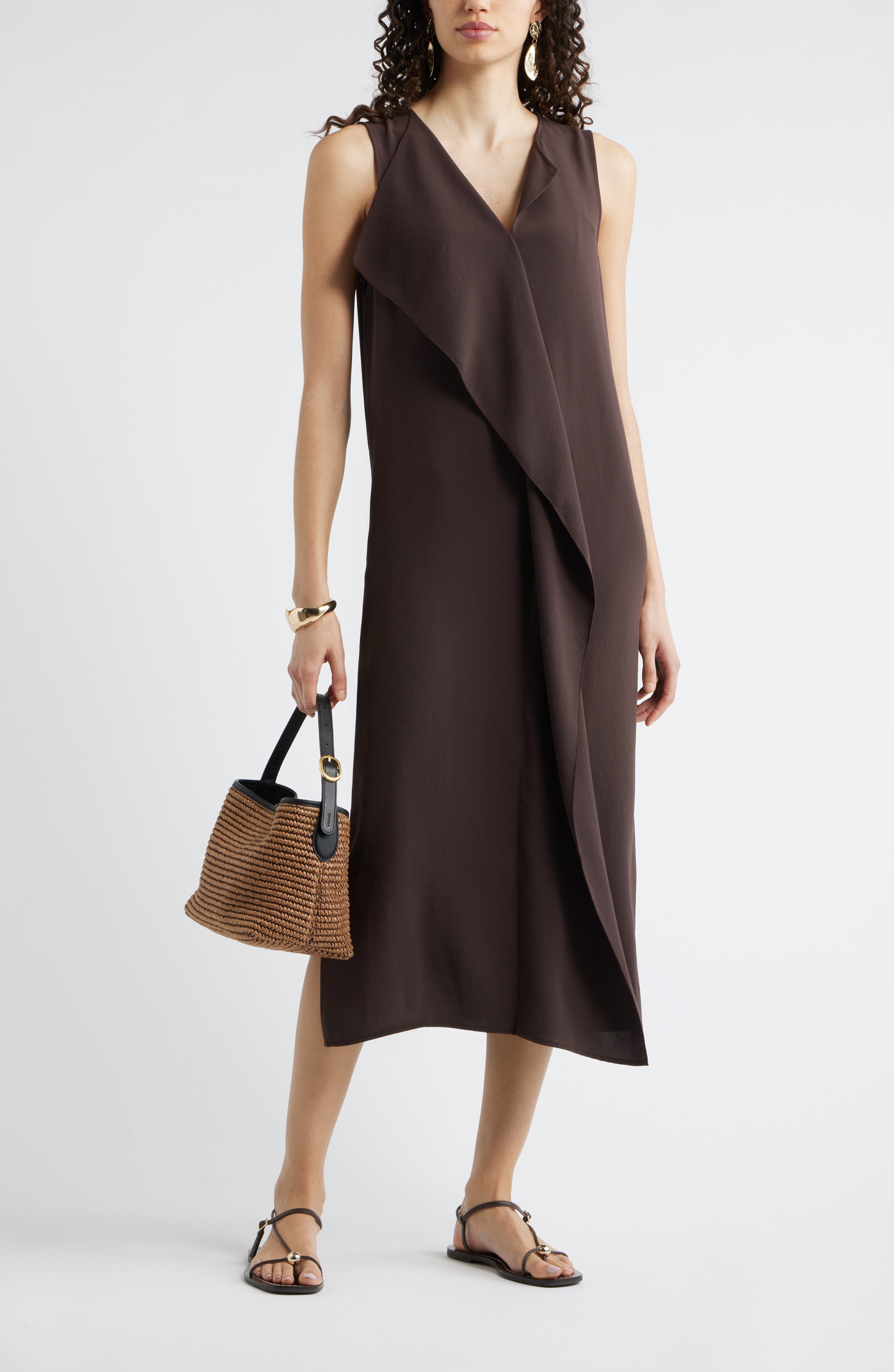 Ruffle Front Sleeveless Dress - image 4