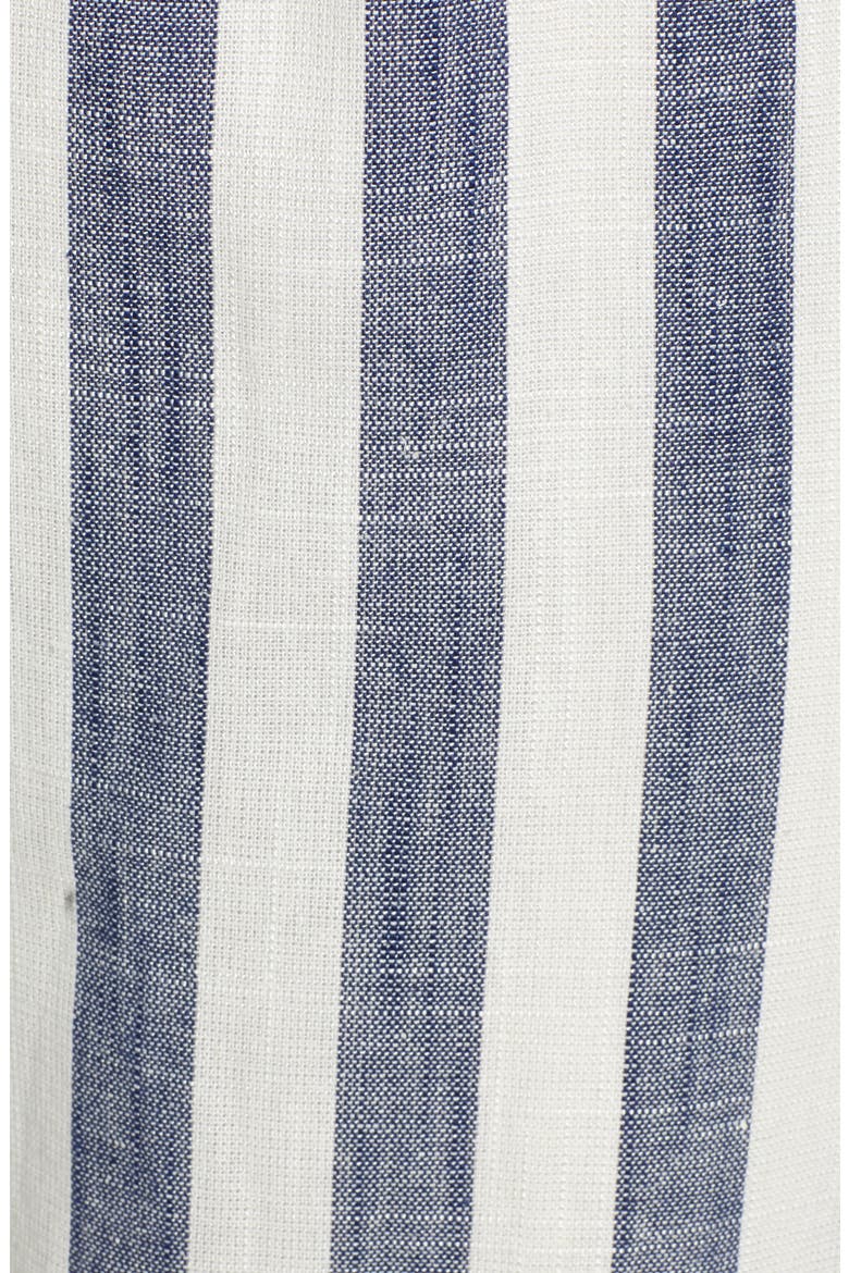 Stripe Cotton & Linen Jumpsuit, Alternate, color, NAVY/ WHITE STRIPE