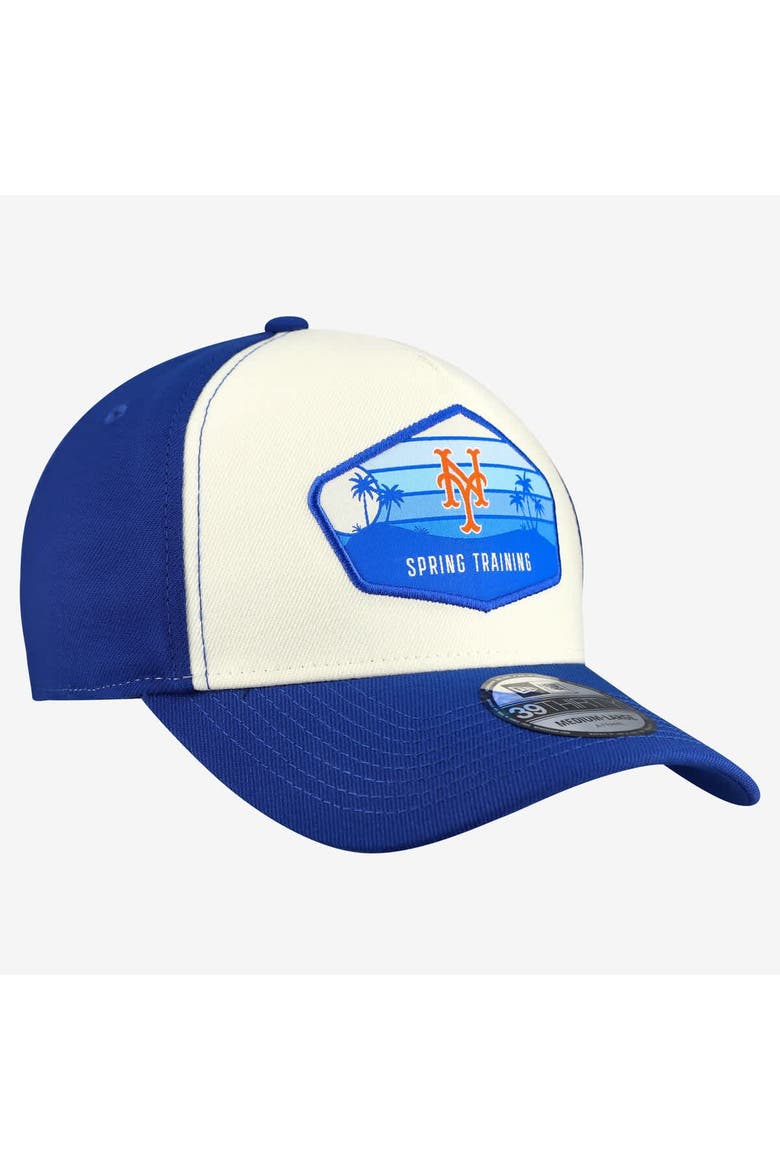 Men's New Era  Stone New York Mets 2026 Spring Training Fan Pack Gradient 39THIRTY Flex Hat, Alternate, color, Stone