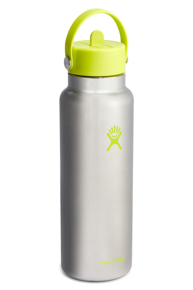 40-Ounce Wide Mouth Flex Straw Cap Water Bottle, Alternate, color, LIME