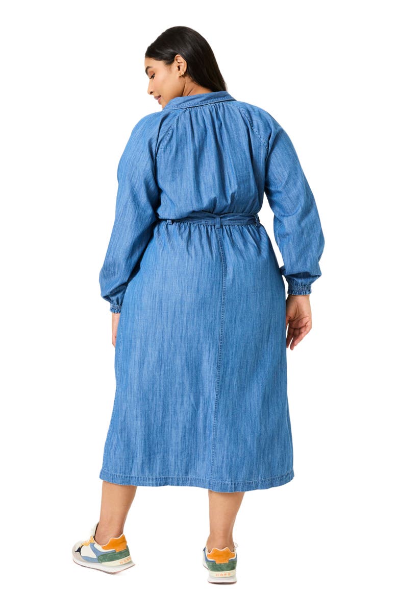 FatFace Plus Size Abi Denim Midi Dress, Alternate, color, 