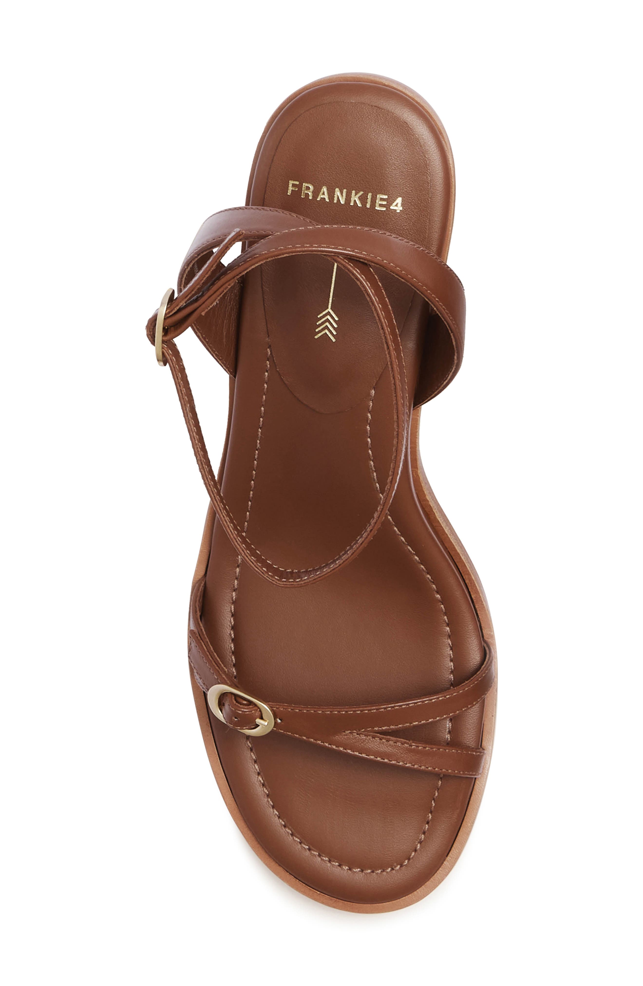FRANKIE4 Jolie Ankle Strap Sandal, Alternate, color, Tan