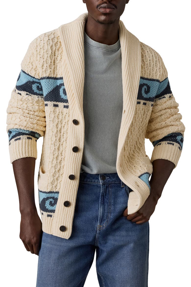 Wave Swell Cardigan, Main, color, PEARL BLUE CREST