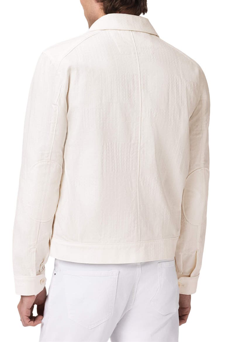 Briggs Textured Cotton Trucker Jacket, Alternate, color, IVORY