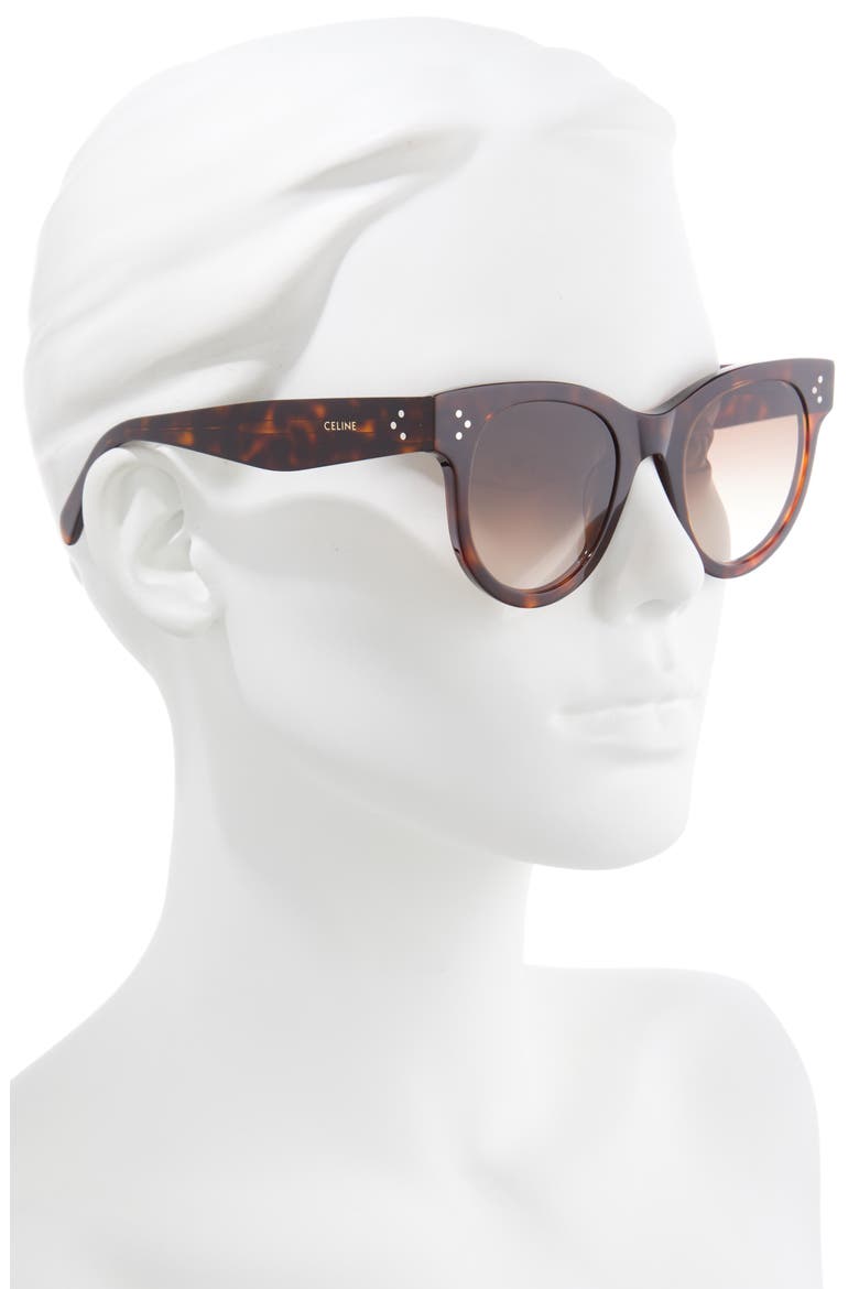 54mm Gradient Square Sunglasses, Alternate, color, DARK HAVANA/ ROSE