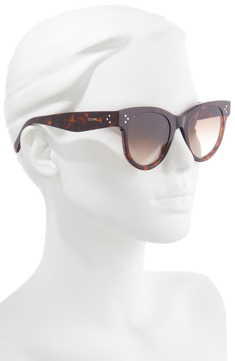 CELINE 54mm Gradient Square Sunglasses, Alternate, color, 