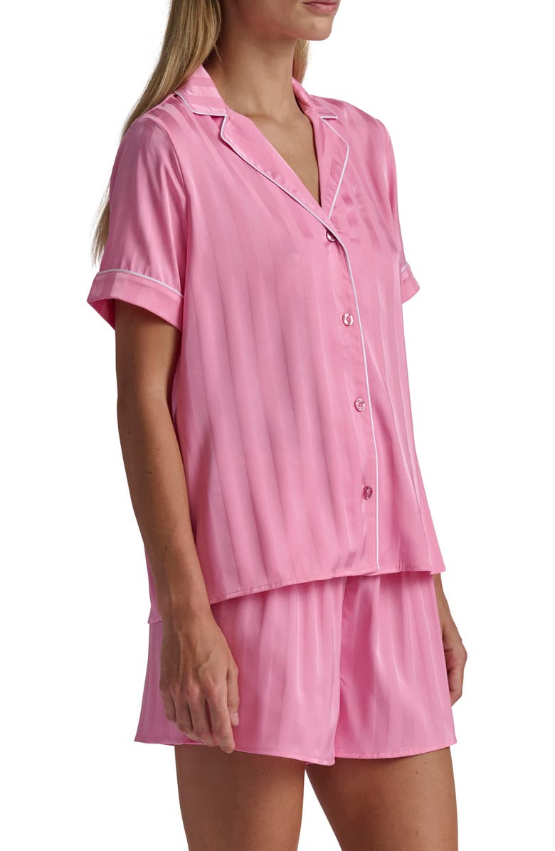 Stripe Satin Boxer Short Pajamas