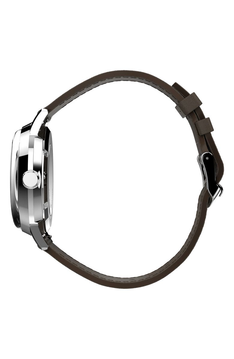 Timex<sup>®</sup> Marlin Automatic Leather Strap Watch, 40mm, Alternate, color, 