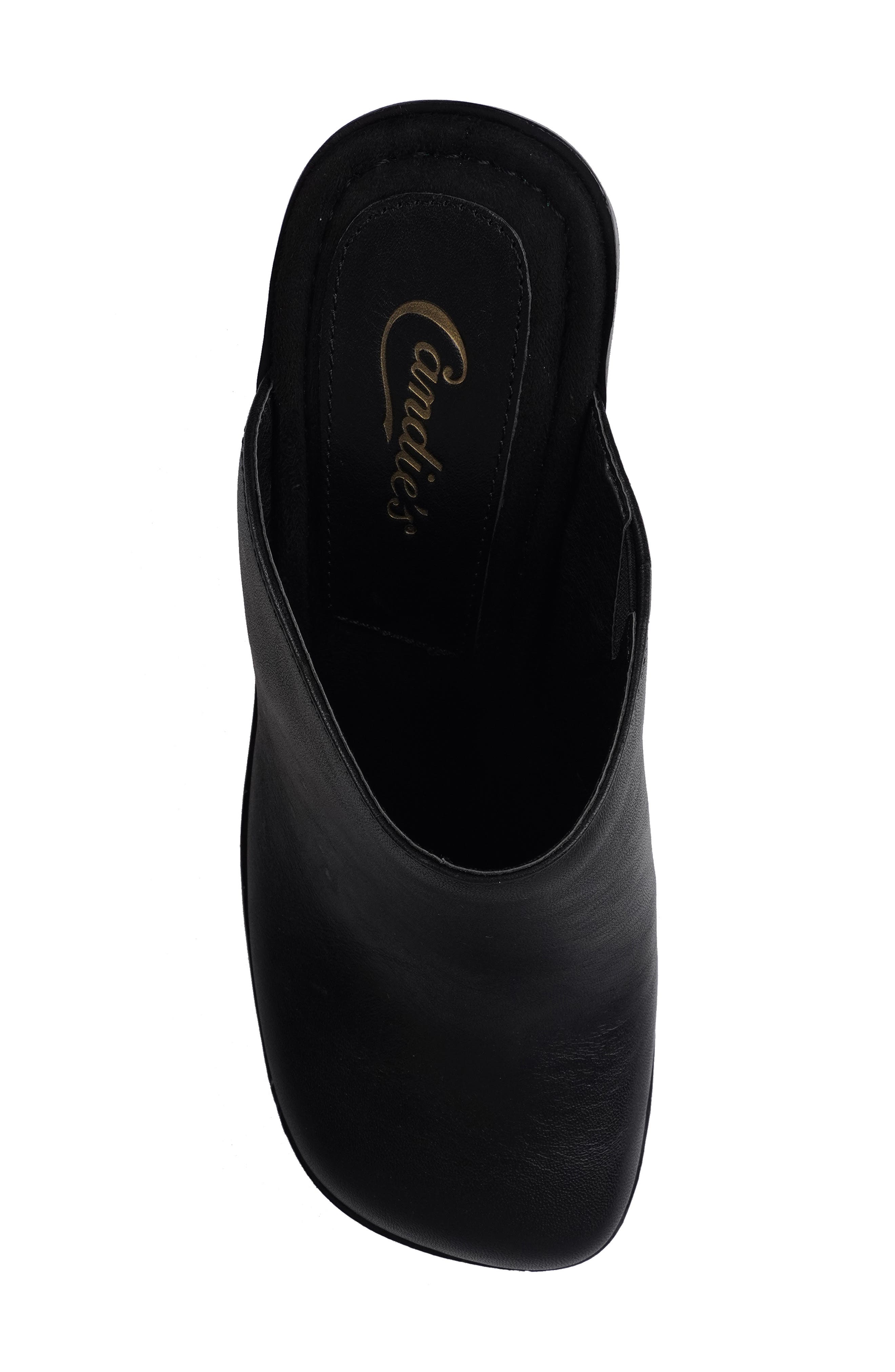 Candie's Nichola Platform Wedge Clog, Alternate, color, Black