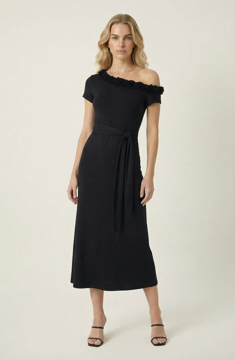 One Shoulder Midi Dress