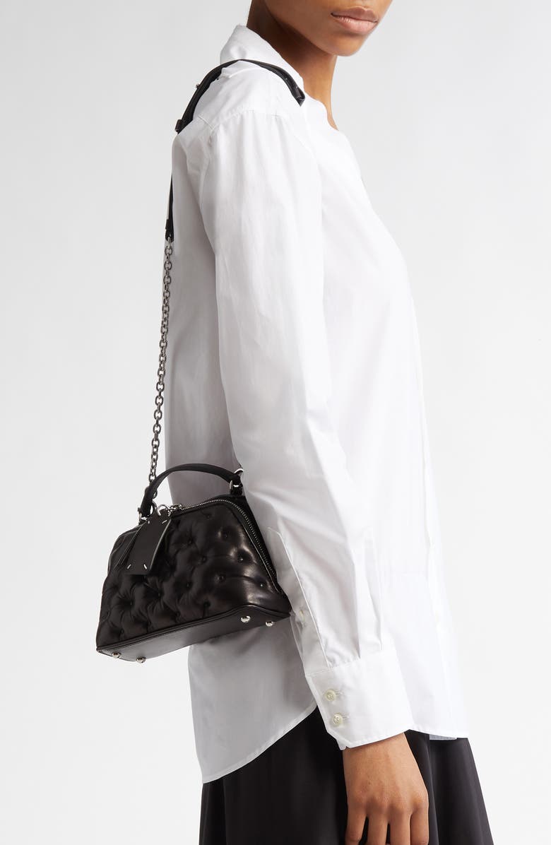 Maison Margiela Glam Slam Trapezoid Leather Top Handle Bag, Alternate, color,