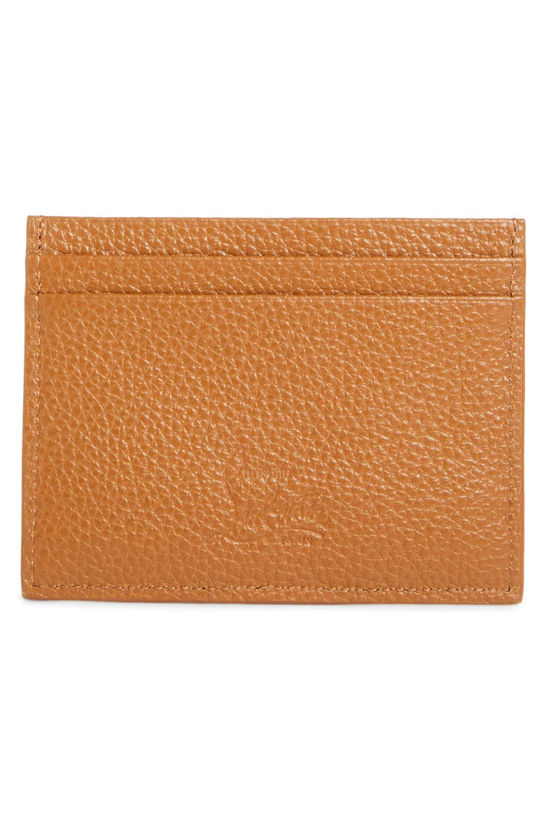 Mooncrest Grained Leather Card Case, Alternate, color, CUOIO