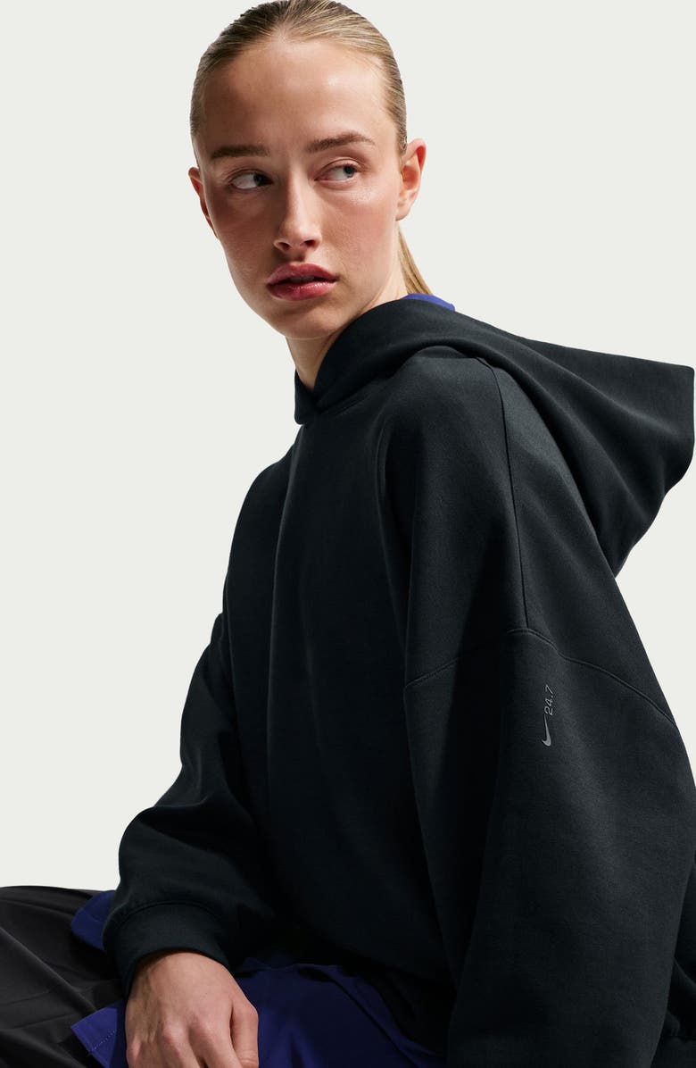 Nike Oversize Hoodie, Alternate, color, Black/Dark Sky Grey