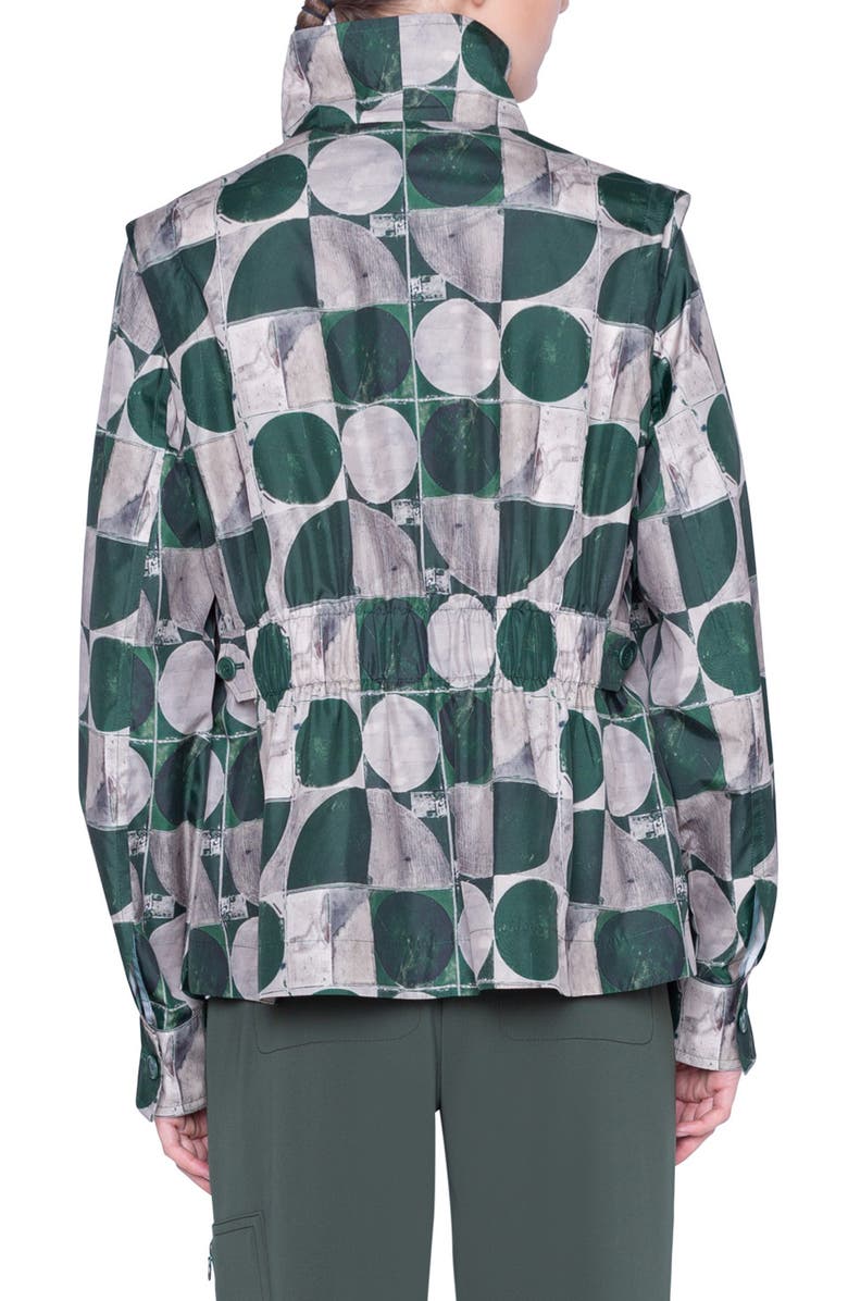 Akris punto Circlefield Print Zip Front Jacket, Alternate, color, 