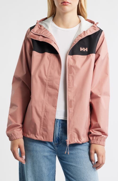 Helly Hansen Vancouver Hooded Rain Jacket In Pink