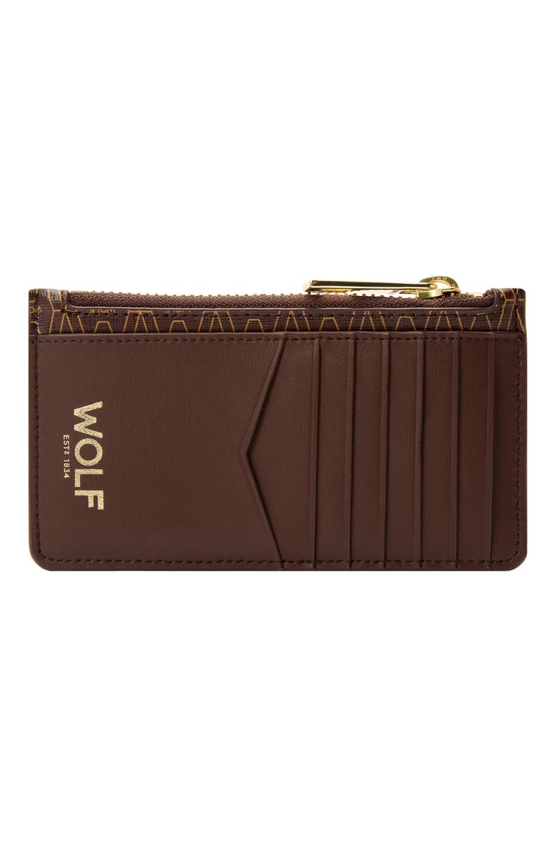 WOLF Signature Zip Case, Alternate, color, Brown