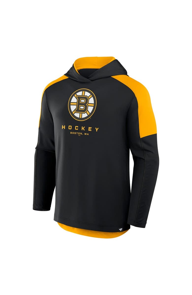 FANATICS Men's Fanatics Black Boston Bruins Meta Game Transitional Pullover Hoodie, Alternate, color, Black