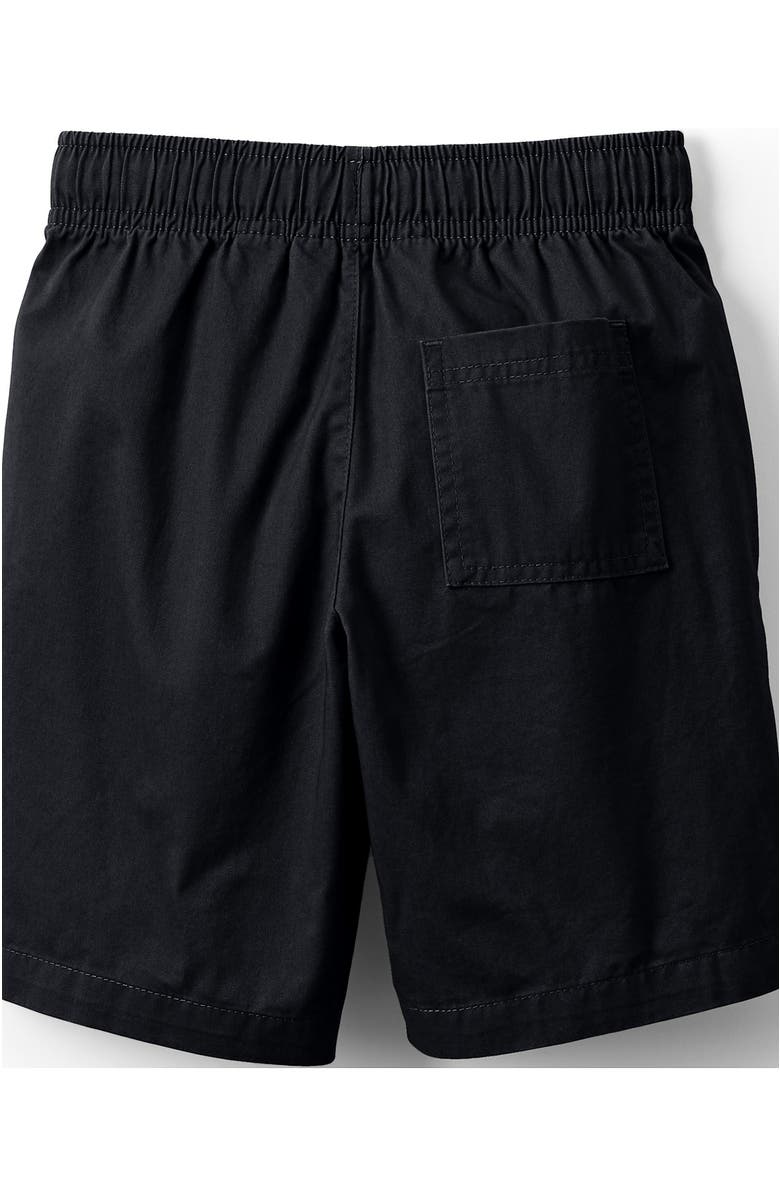 Lands' End Kids Pull On Chambray Elastic Waist Shorts, Alternate, color, Black