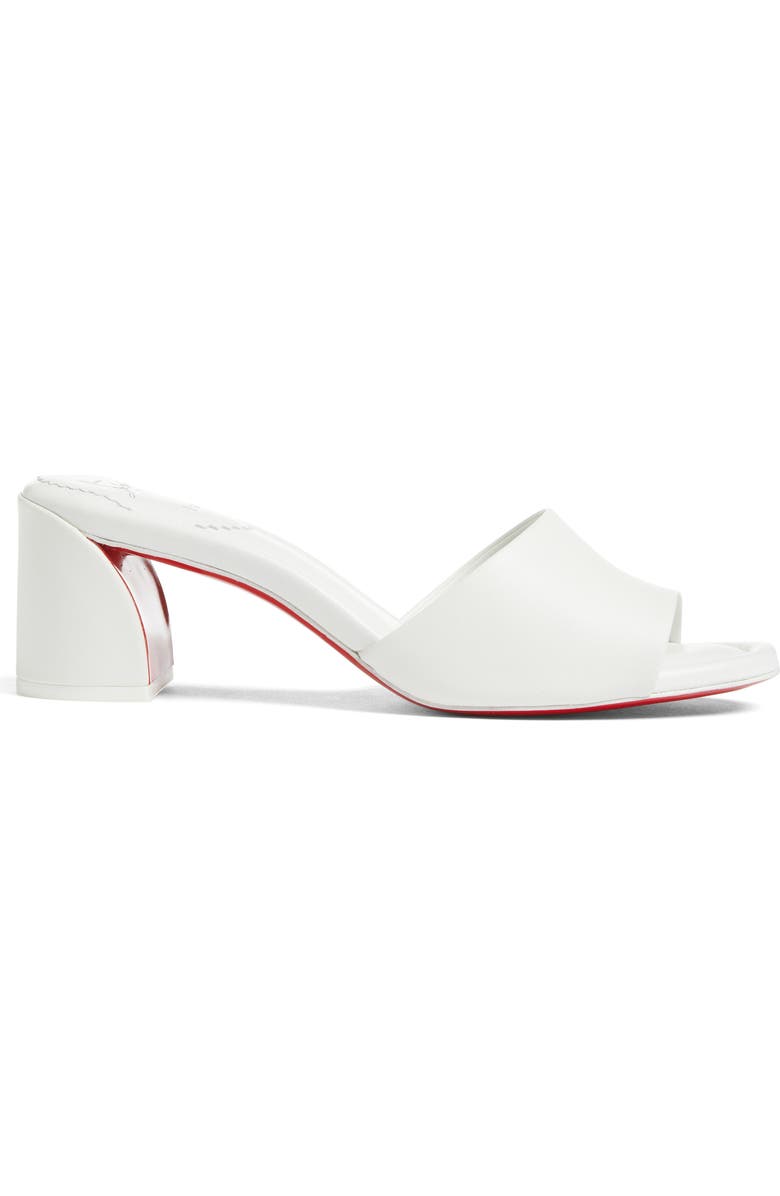 Christian Louboutin Jane Slide Sandal, Alternate, color, Bianco/ Bianco