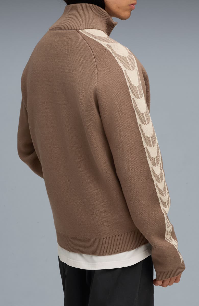 PUMA x Represent Zip-Up Cardigan, Alternate, color, Pine Bark