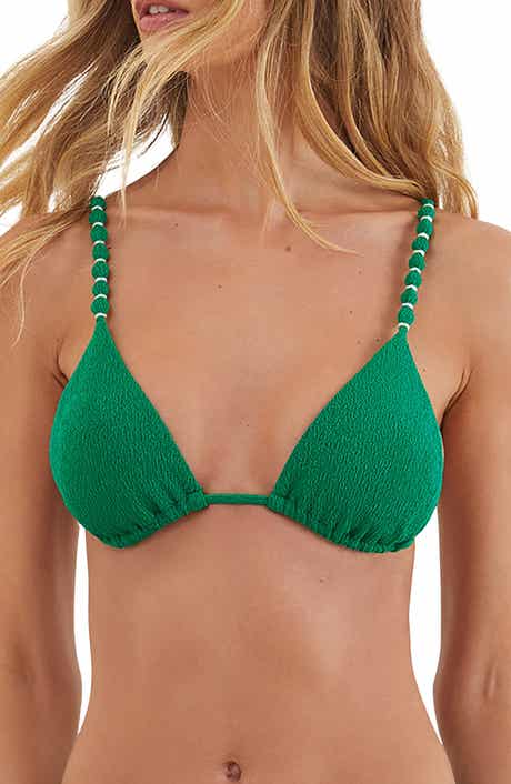 ViX Paula Hermanny Firenze Beads Triangle Paral Bikini Top