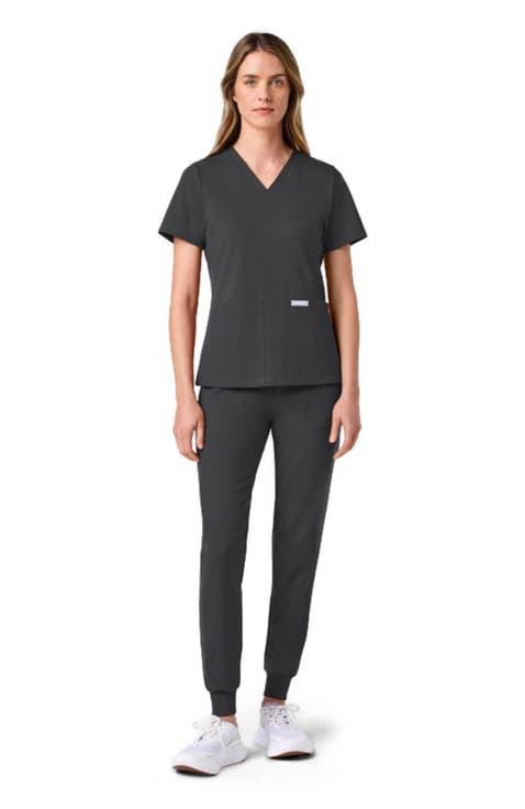 UltraSOFT Essential Comfort Women's 6-Pocket Scrub Set