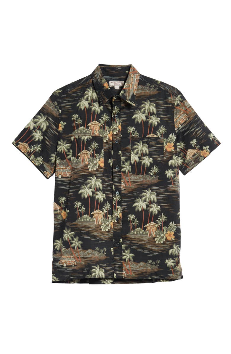 J.Crew Wallace & Barnes Regular Fit Tropical Print Sport Shirt, Alternate, color, 