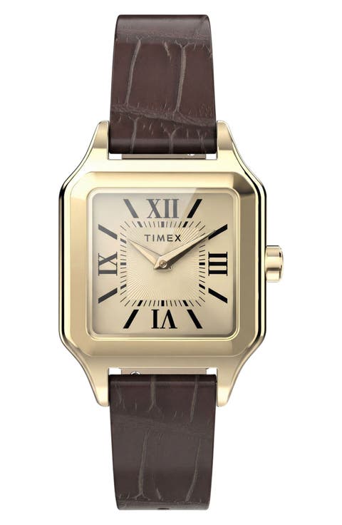 Addison Leather Strap Watch
