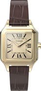 Timex® Addison Leather Strap Watch