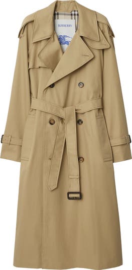 【関税＆送料込み】Burberry Beige Cotton Castleford Trench BURBERRY Castleford double-breasted cotton-gabardine trench