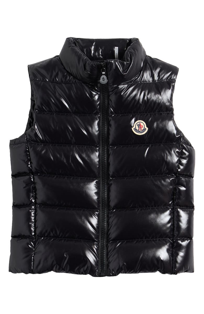 Moncler Kids' Ghany Down Puffer Vest, Main, color, Black