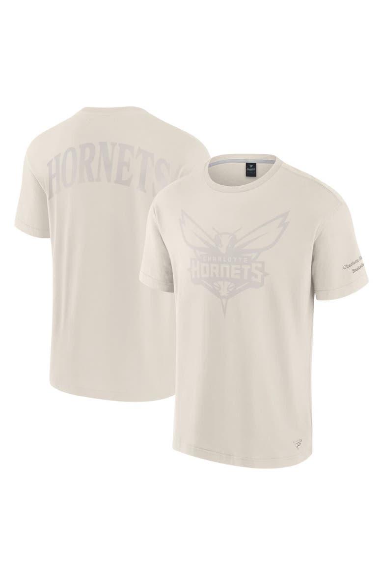 Men's Fanatics Cream Charlotte Hornets Elements Iconic T-Shirt, Alternate, color, Cream