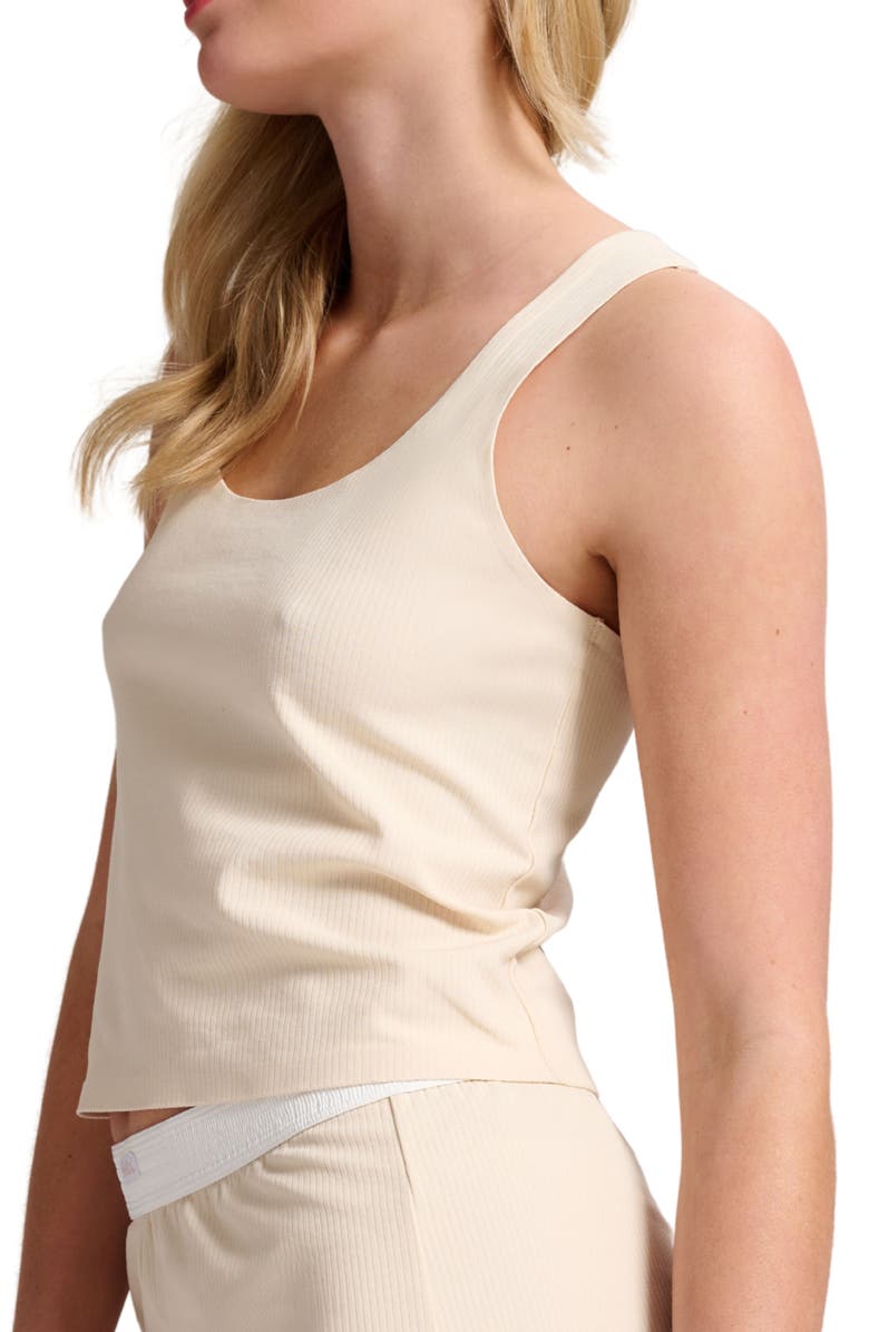 Siella Organic Cotton Rib Tank, Alternate, color, Whisper Beige