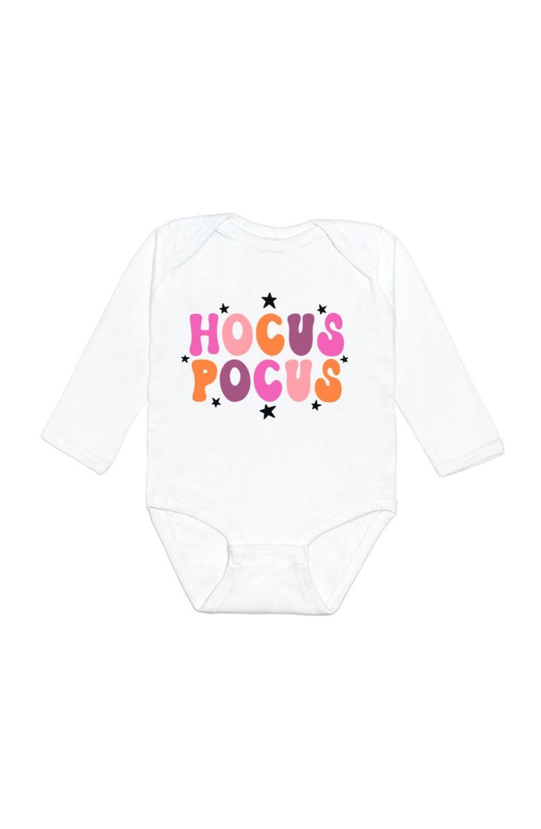 Sweet Wink Hocus Pocus Halloween Long Sleeve Bodysuit, Main, color, 