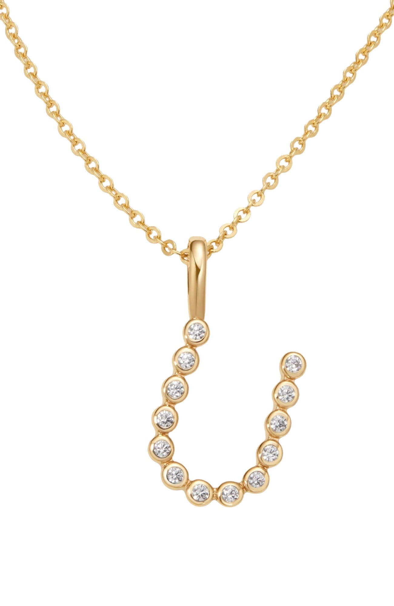 Gold Vermeil Initial U