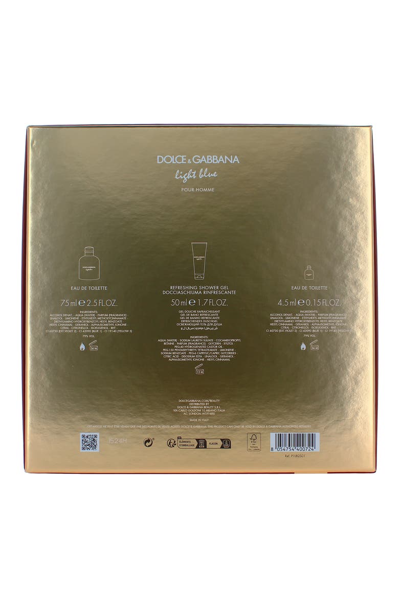 Light Blue Pour Homme 3-Piece Eau de Toilette Gift Set $125 Value, Alternate, color, NO COLOR