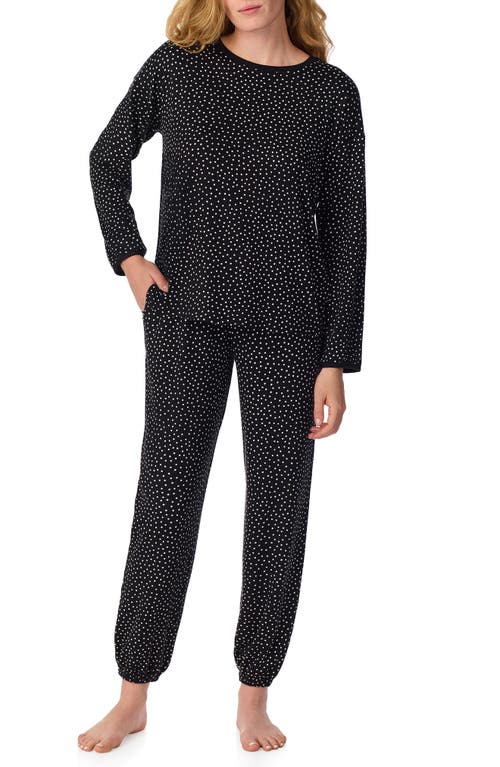 Kate Spade Print Pajamas In Black