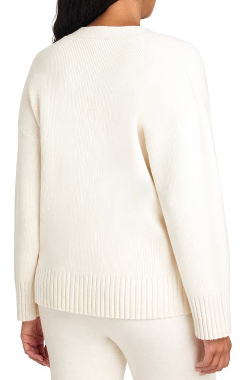 Splendid X Cella Jane Button Front Cardigan Snow In White