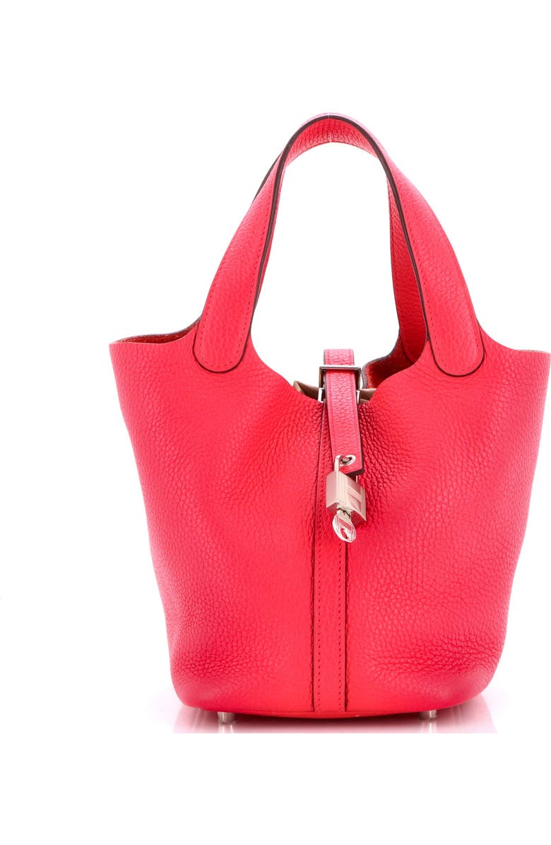 Pre-Owned Hermes Picotin Lock Bag Clemence PM, Main, color, Rose Extreme