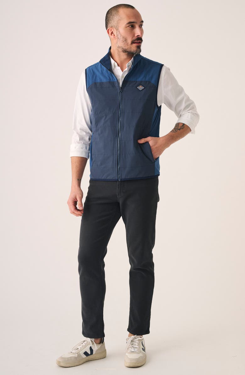 Faherty The Movement Vest, Alternate, color, Blue Nights