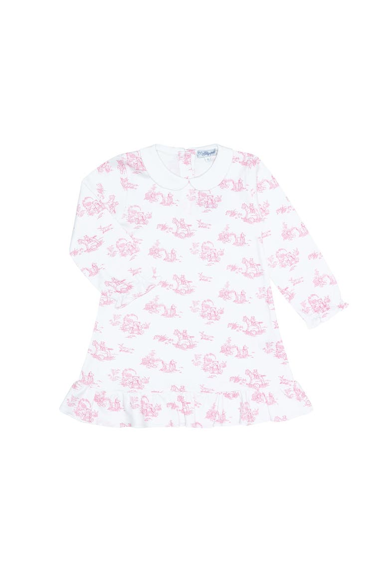 Pink Toile LS Playtime - Toddler & Little Kid, Main, color, Pink