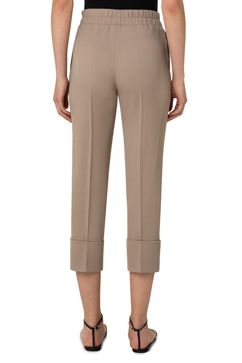 Farell Double Cuff Wool Tricotine Pants, Alternate, color, CORD