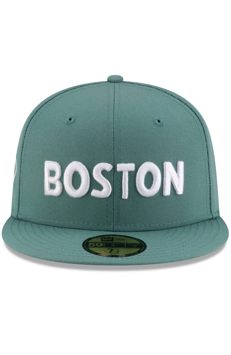 New Era Men's New Era Green Boston Red Sox 2025 City Connect Fan Pack 59FIFTY Fitted Hat, Alternate, color, Green