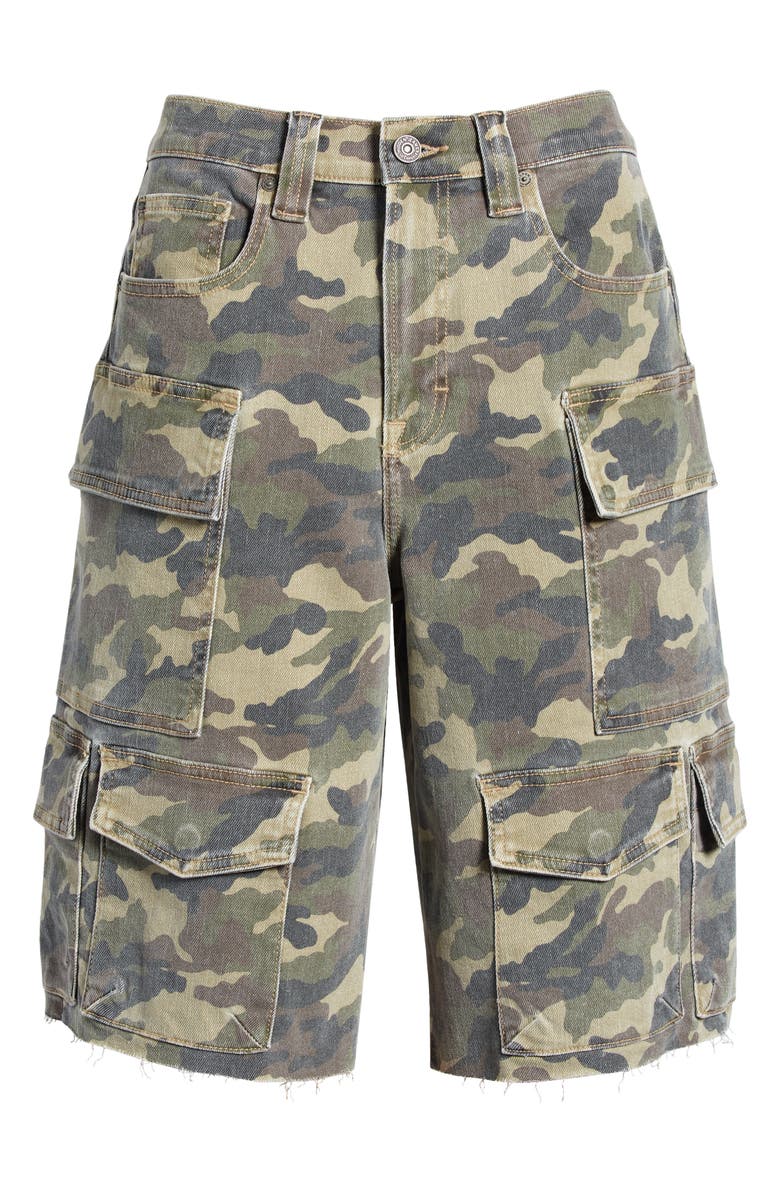 HIDDEN JEANS Camo Baggy Denim Cargo Shorts, Alternate, color,