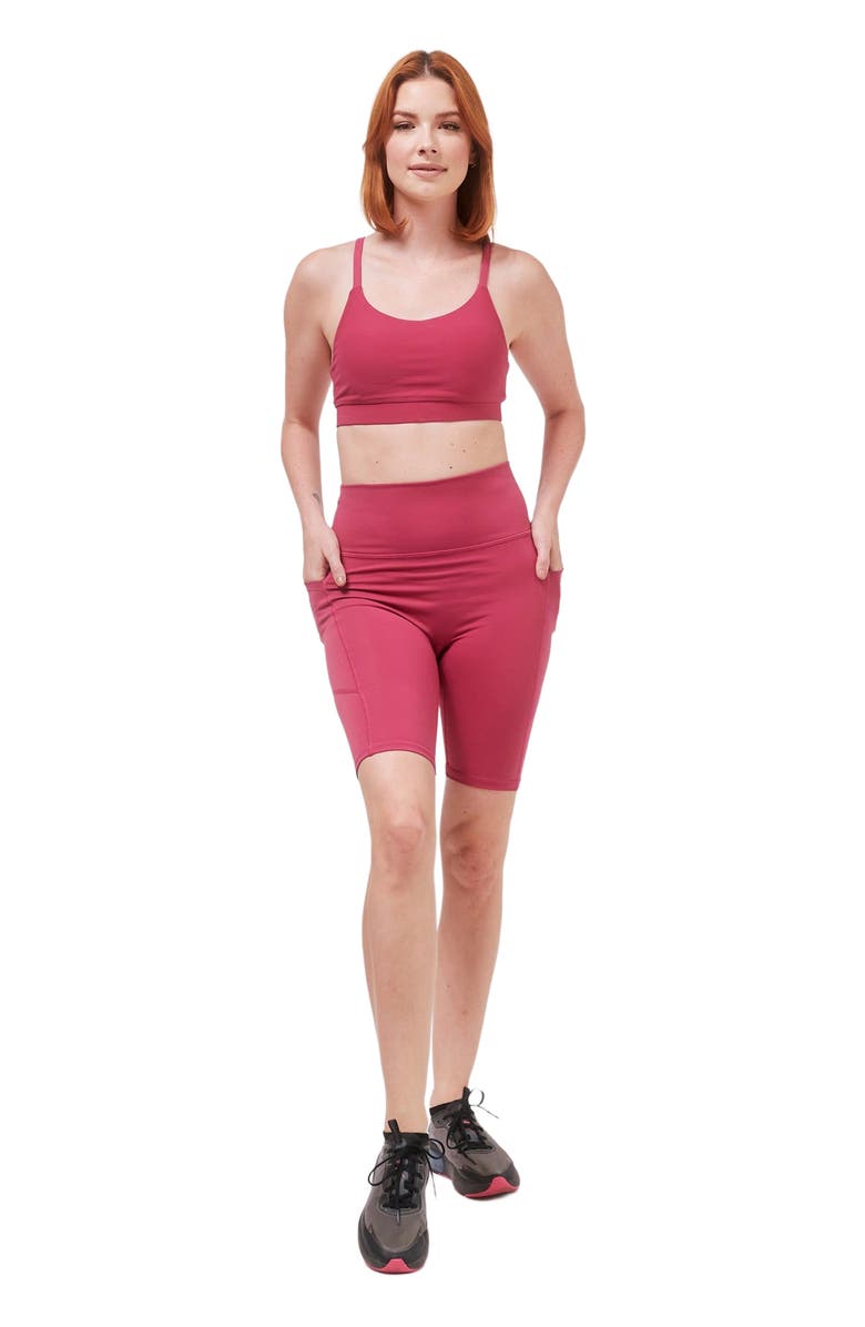 Rebody Active Making Moves Cloudlux Pocket Biker Shorts 8.5", Main, color, Fuschia