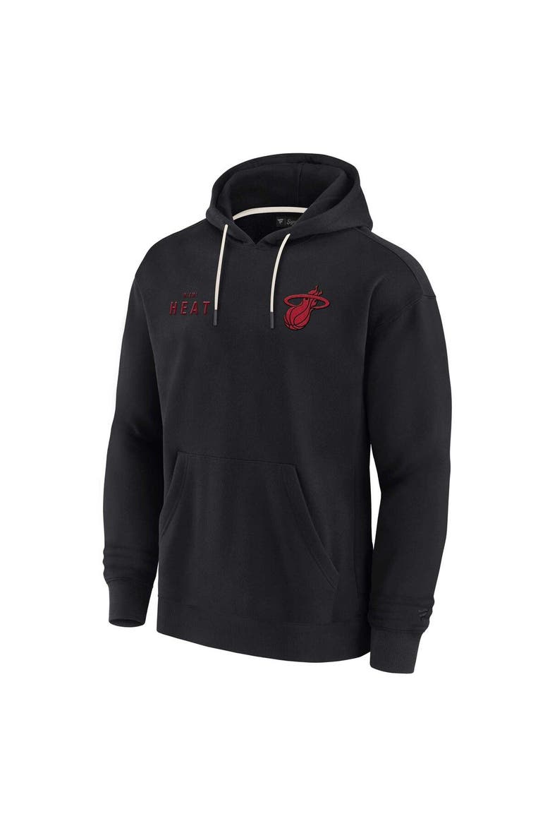 Unisex Fanatics Black Miami Heat Elements Super Soft Fleece Pullover Hoodie, Alternate, color, Black