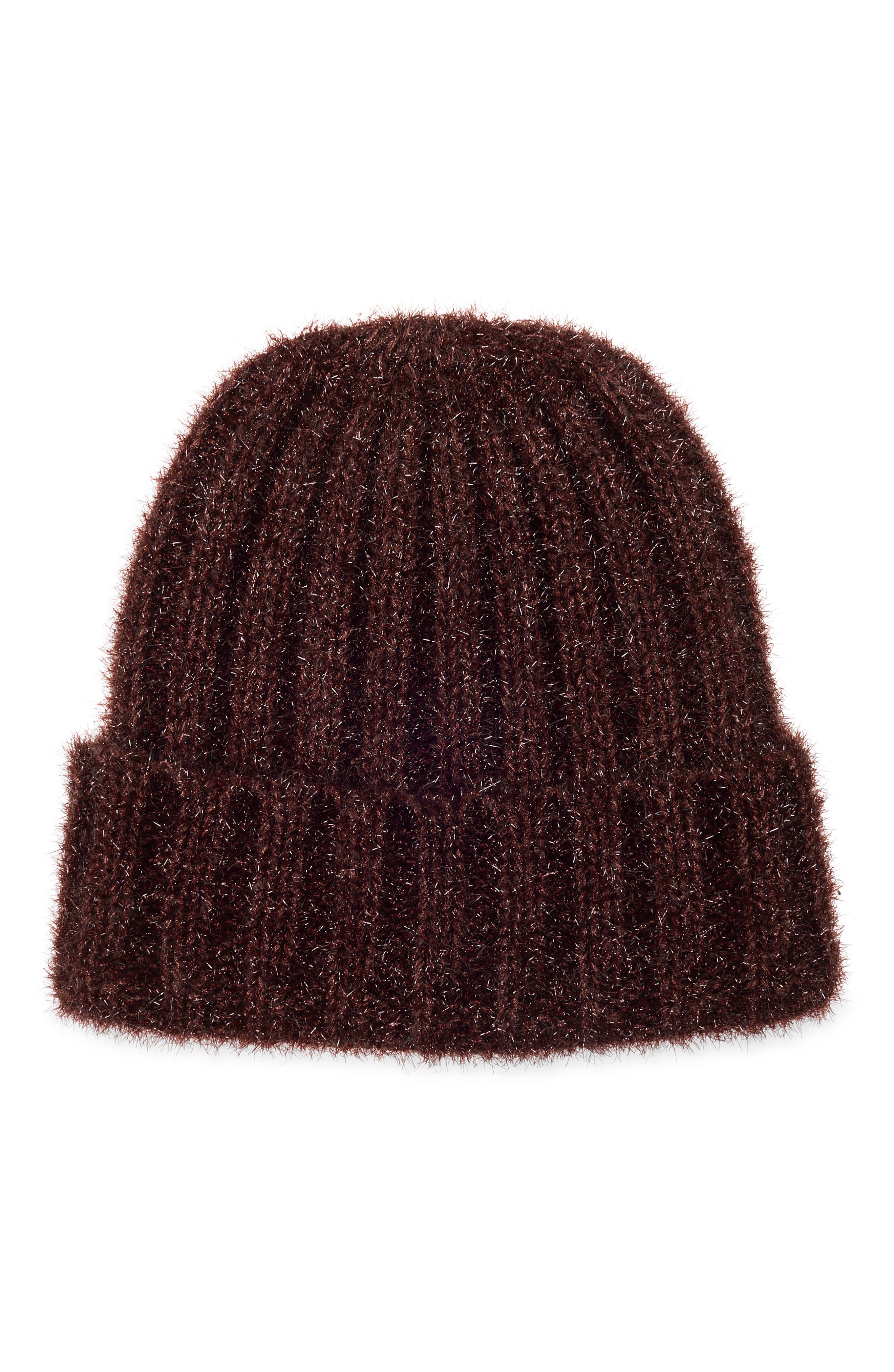 BCBG Metallic Knit Beanie