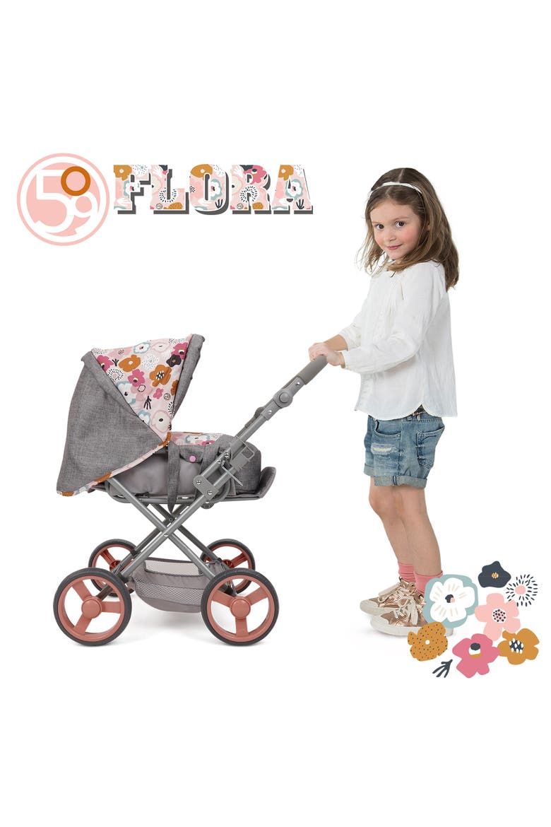 Melange Flora Kelly Deluxe Doll Pram, Alternate, color, Multicolored